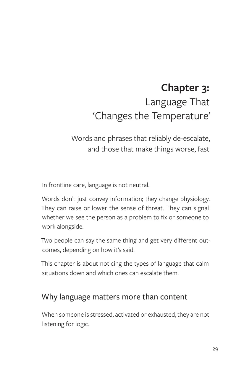 Chapter 3, Language That Changes the Temperature, page 29