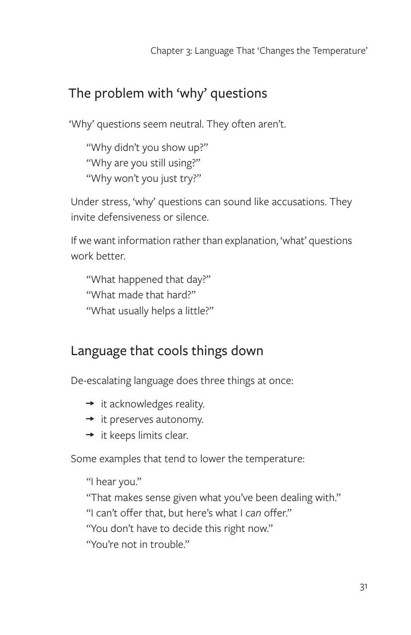 Chapter 3, Language That Changes the Temperature, page 31